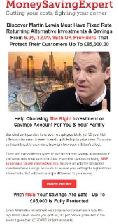 Martin lewis outlet investment advice
